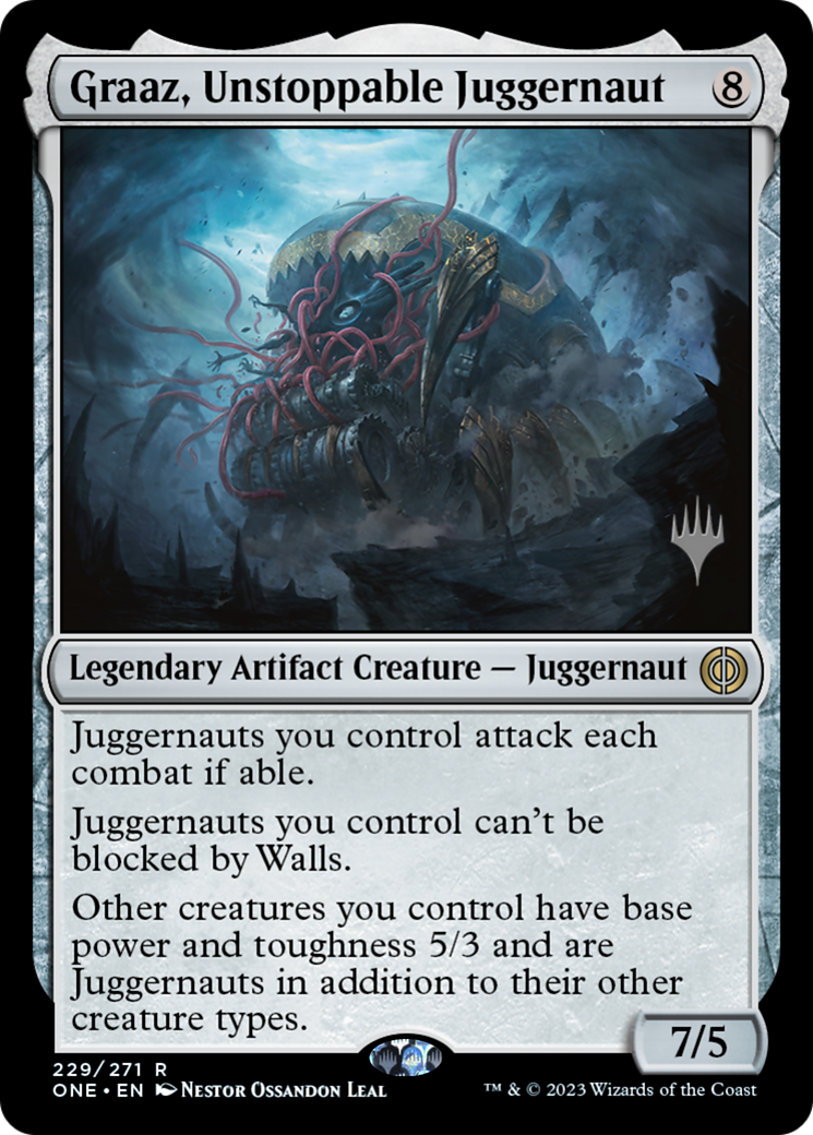Graaz, Unstoppable Juggernaut (Promo Pack) [Phyrexia: All Will Be One Promos] - Magic: The Gathering - Card Brawlers | Quebec | Canada |