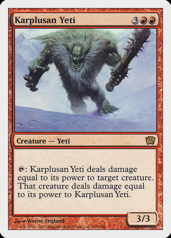 Karplusan Yeti [Ninth Edition] - Magic: The Gathering - Card Brawlers | Quebec | Canada |