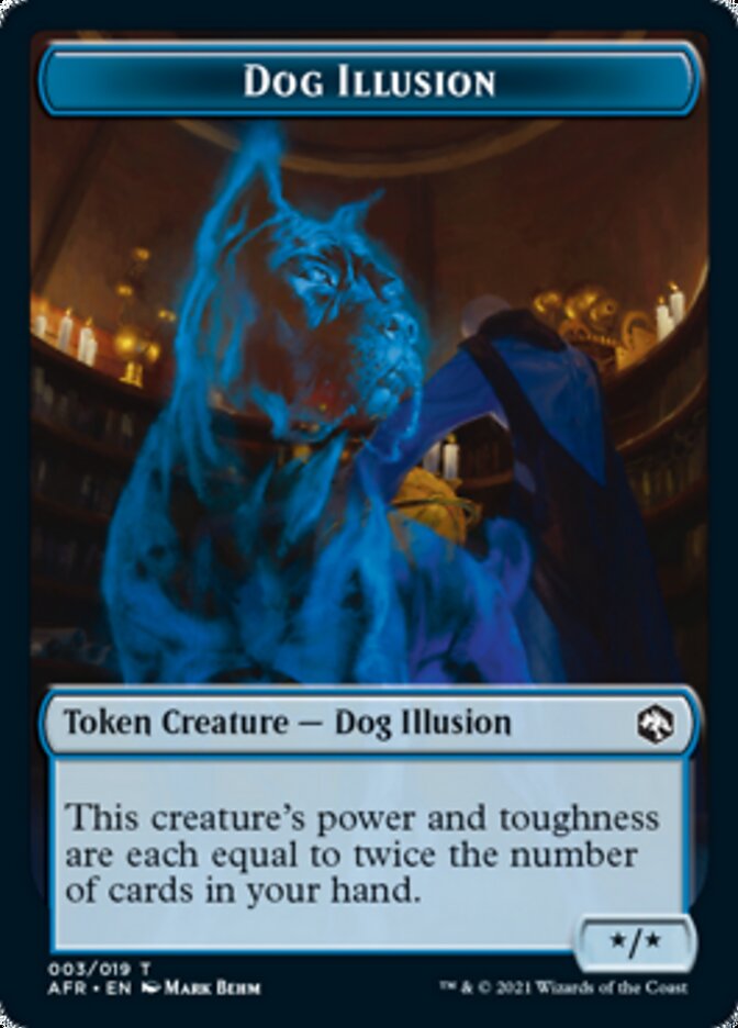 Dog Illusion // Mordenkainen Emblem Double-Sided Token [Dungeons & Dragons: Adventures in the Forgotten Realms Tokens] - Magic: The Gathering - Card Brawlers | Quebec | Canada |