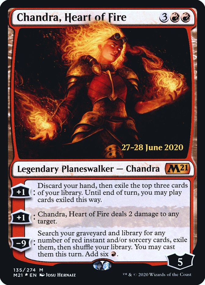 Chandra, Heart of Fire [Core Set 2021 Prerelease Promos] - Magic: The Gathering - Card Brawlers | Quebec | Canada |