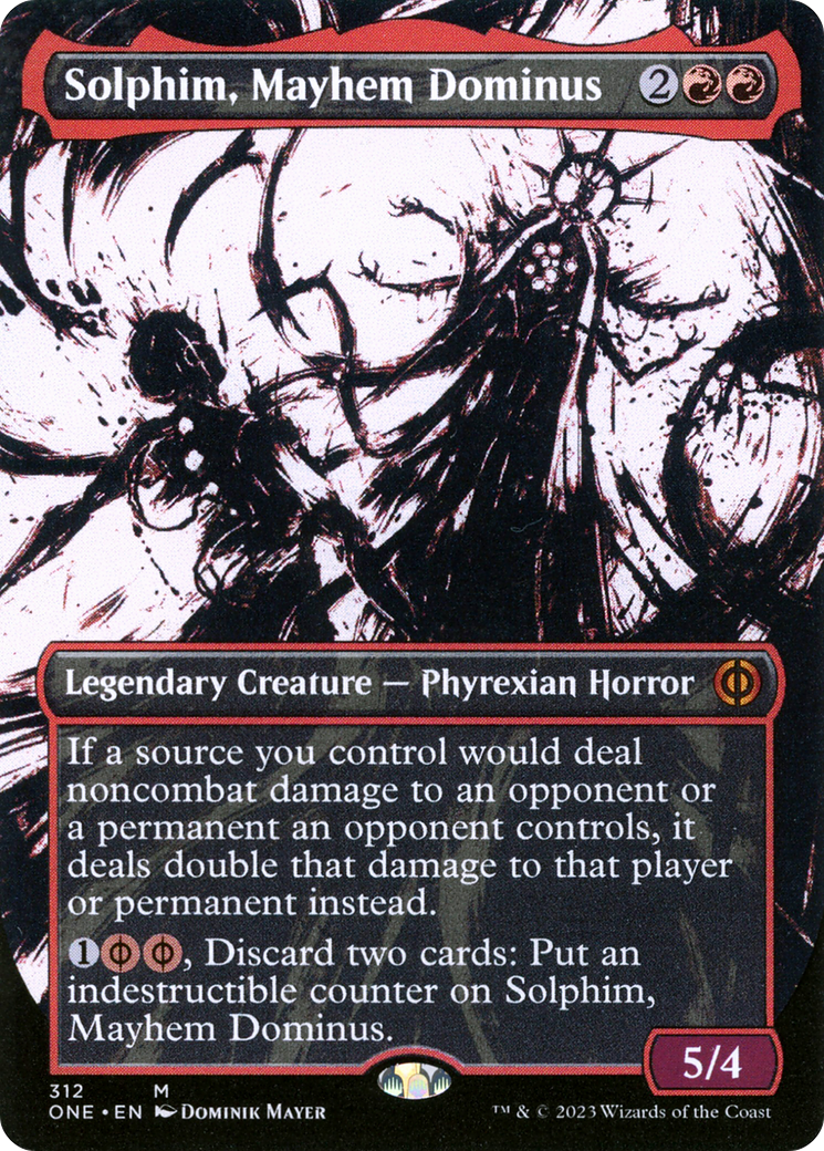 Solphim, Mayhem Dominus (Borderless Ichor) [Phyrexia: All Will Be One] - Magic: The Gathering - Card Brawlers | Quebec | Canada |
