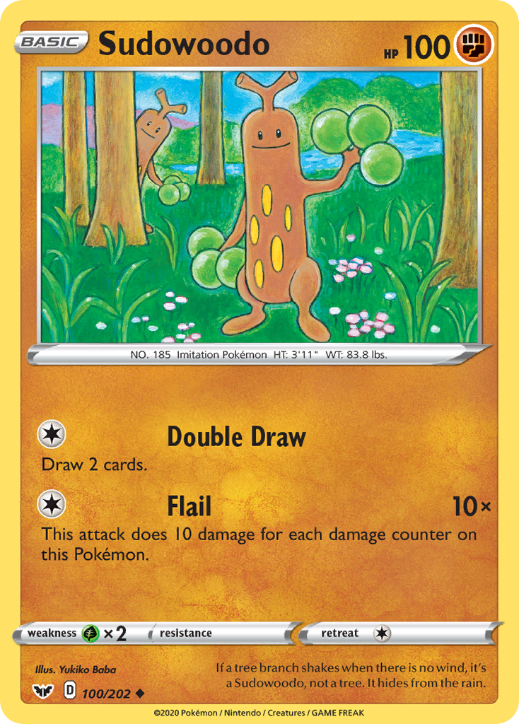 Sudowoodo (100/202) [Sword & Shield: Base Set] - Pokémon - Card Brawlers | Quebec | Canada |