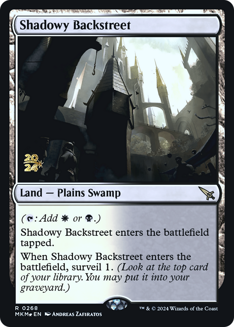 Shadowy Backstreet [Murders at Karlov Manor Prerelease Promos] - Magic: The Gathering - Card Brawlers | Quebec | Canada |