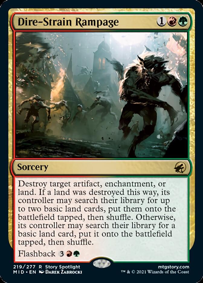 Dire-Strain Rampage [Innistrad: Midnight Hunt] - Magic: The Gathering - Card Brawlers | Quebec | Canada |