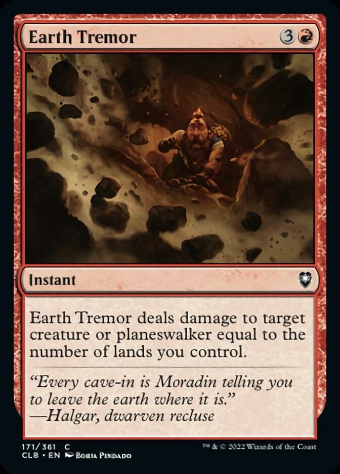 Earth Tremor [Commander Legends: Battle for Baldur's Gate] - Magic: The Gathering - Card Brawlers | Quebec | Canada |