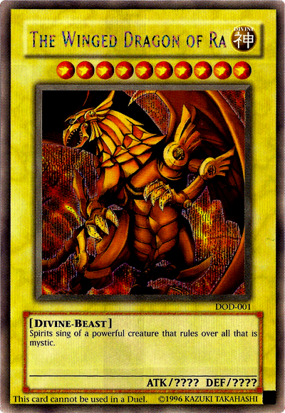 The Winged Dragon of Ra [DOD-001] Prismatic Secret Rare - Yu-Gi-Oh! - Card Brawlers | Quebec | Canada |