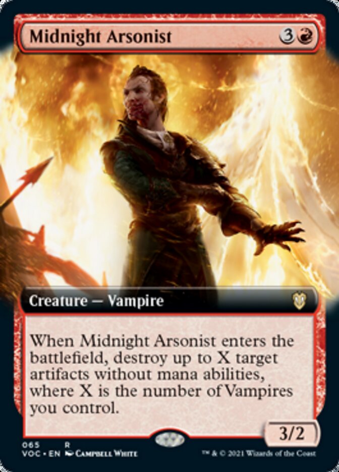 Midnight Arsonist (Extended Art) [Innistrad: Crimson Vow Commander] - Magic: The Gathering - Card Brawlers | Quebec | Canada |