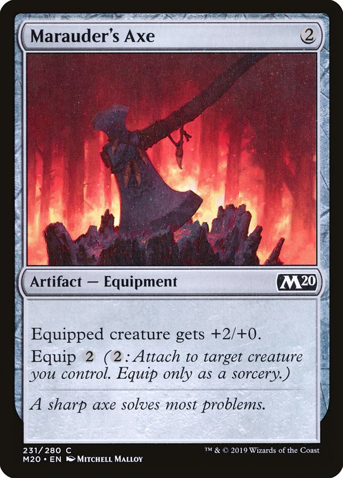 Marauder's Axe [Core Set 2020] - Magic: The Gathering - Card Brawlers | Quebec | Canada |