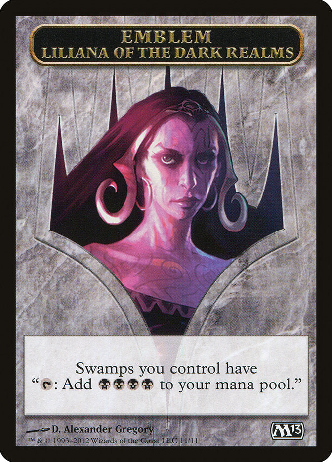 Liliana of the Dark Realms Emblem [Magic 2013 Tokens] - Magic: The Gathering - Card Brawlers | Quebec | Canada |