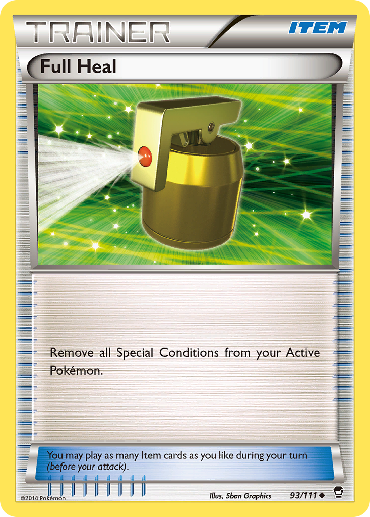 Full Heal (93/111) [XY: Furious Fists] - Pokémon - Card Brawlers | Quebec | Canada |