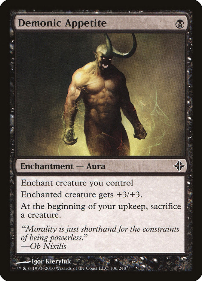 Demonic Appetite [Rise of the Eldrazi] - Magic: The Gathering - Card Brawlers | Quebec | Canada |