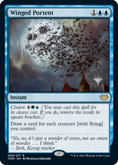 Winged Portent (Promo Pack) [Innistrad: Crimson Vow Promos] - Magic: The Gathering - Card Brawlers | Quebec | Canada |
