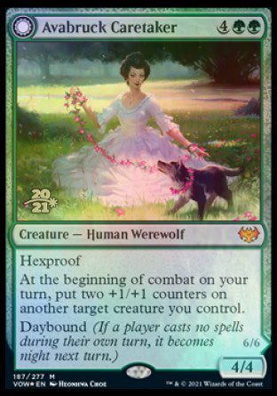 Avabruck Caretaker // Hollowhenge Huntmaster [Innistrad: Crimson Vow Prerelease Promos] - Magic: The Gathering - Card Brawlers | Quebec | Canada |