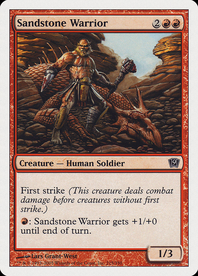 Sandstone Warrior [Ninth Edition] - Magic: The Gathering - Card Brawlers | Quebec | Canada |