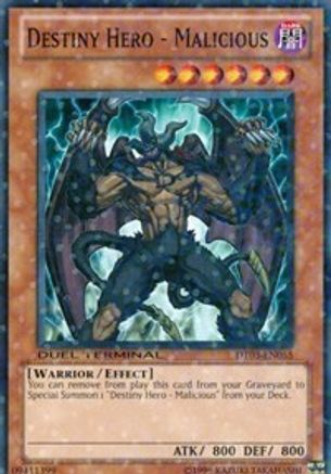 Destiny Hero - Malicious [DT03-EN055] Common - Yu-Gi-Oh! - Card Brawlers | Quebec | Canada |