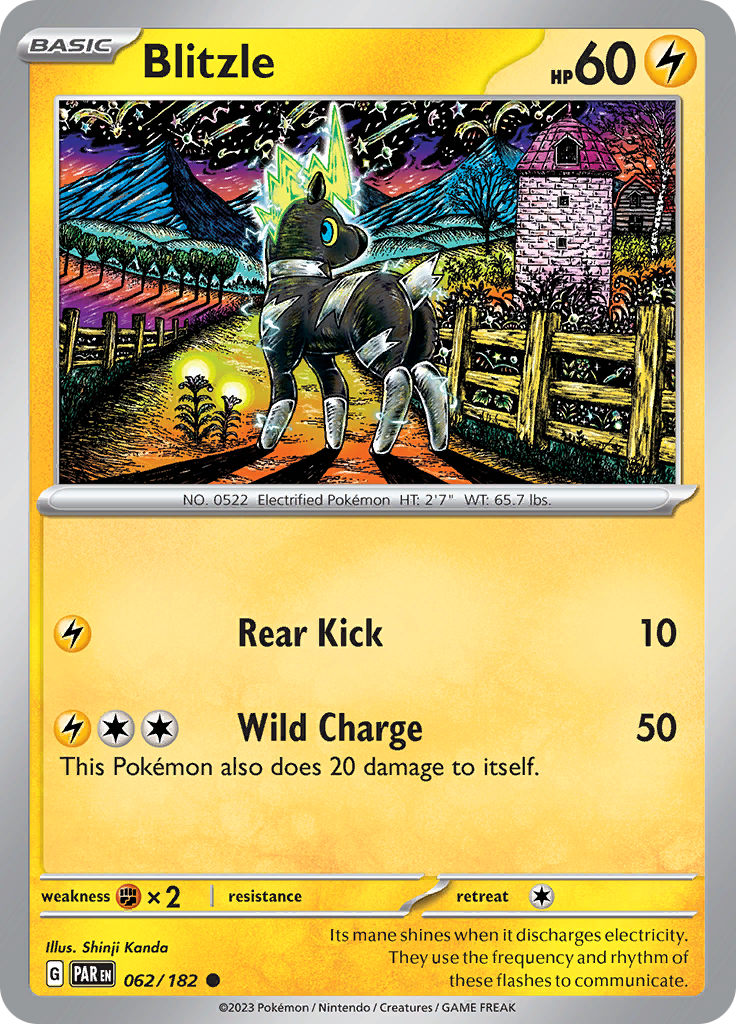 Blitzle (062/182) [Scarlet & Violet: Paradox Rift] - Pokémon - Card Brawlers | Quebec | Canada |