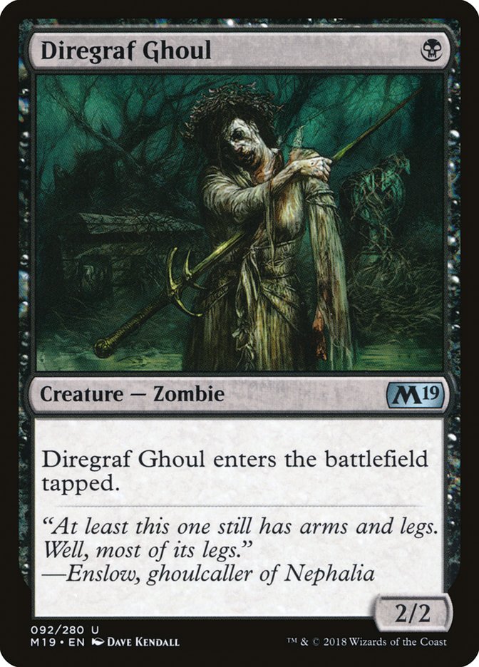 Diregraf Ghoul [Core Set 2019] - Magic: The Gathering - Card Brawlers | Quebec | Canada |