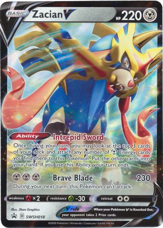Zacian V (SWSH018) [Sword & Shield: Black Star Promos] - Pokémon - Card Brawlers | Quebec | Canada |