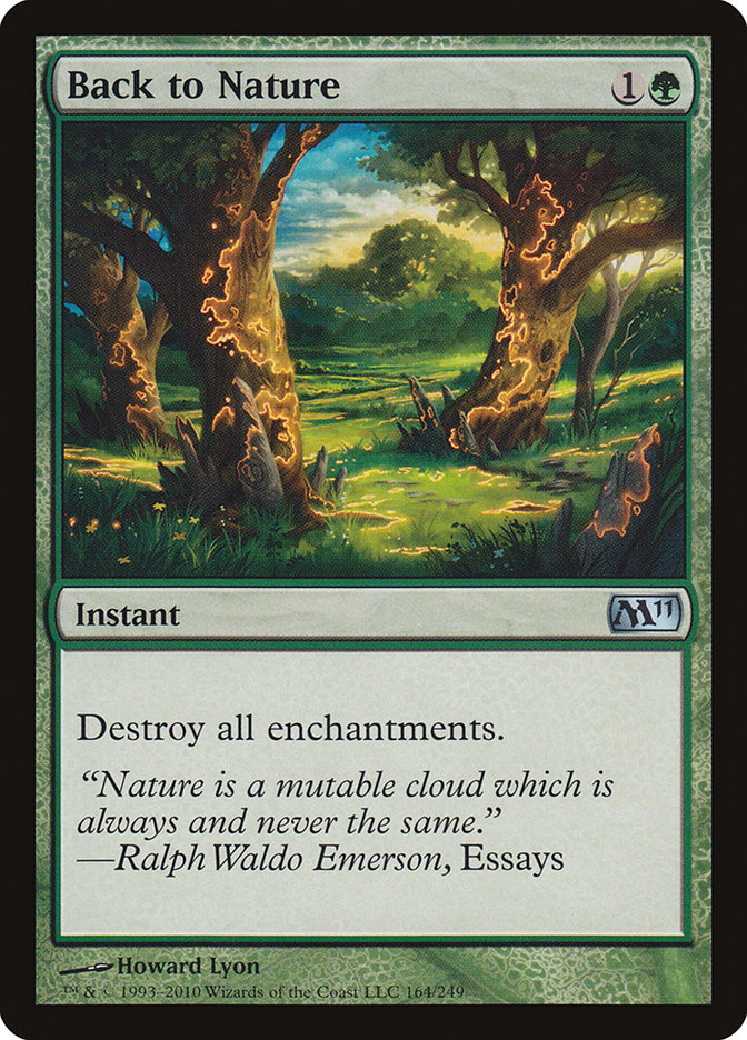 Back to Nature [Magic 2011] - Magic: The Gathering - Card Brawlers | Quebec | Canada |