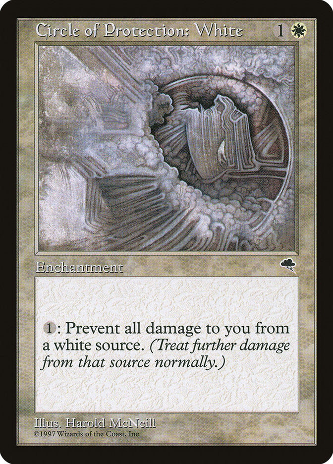 Circle of Protection: White [Tempest] - Magic: The Gathering - Card Brawlers | Quebec | Canada |