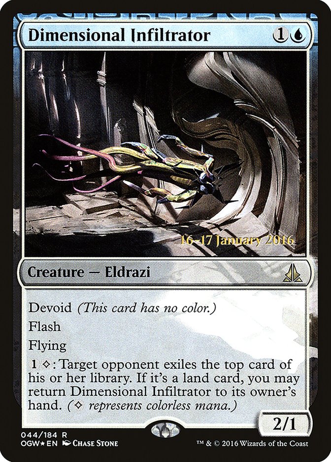Dimensional Infiltrator [Oath of the Gatewatch Prerelease Promos] - Magic: The Gathering - Card Brawlers | Quebec | Canada |