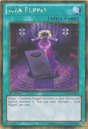 Junk Puppet [PGLD-EN007] Gold Secret Rare