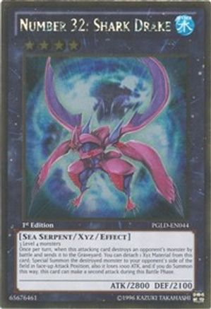 Number 32: Shark Drake [PGLD-EN044] Gold Rare - Yu-Gi-Oh! - Card Brawlers | Quebec | Canada |