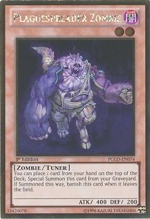 Plaguespreader Zombie [PGLD-EN074] Gold Rare - Yu-Gi-Oh! - Card Brawlers | Quebec | Canada |