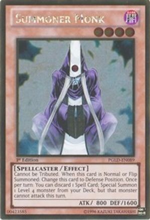Summoner Monk [PGLD-EN089] Gold Rare - Yu-Gi-Oh! - Card Brawlers | Quebec | Canada |