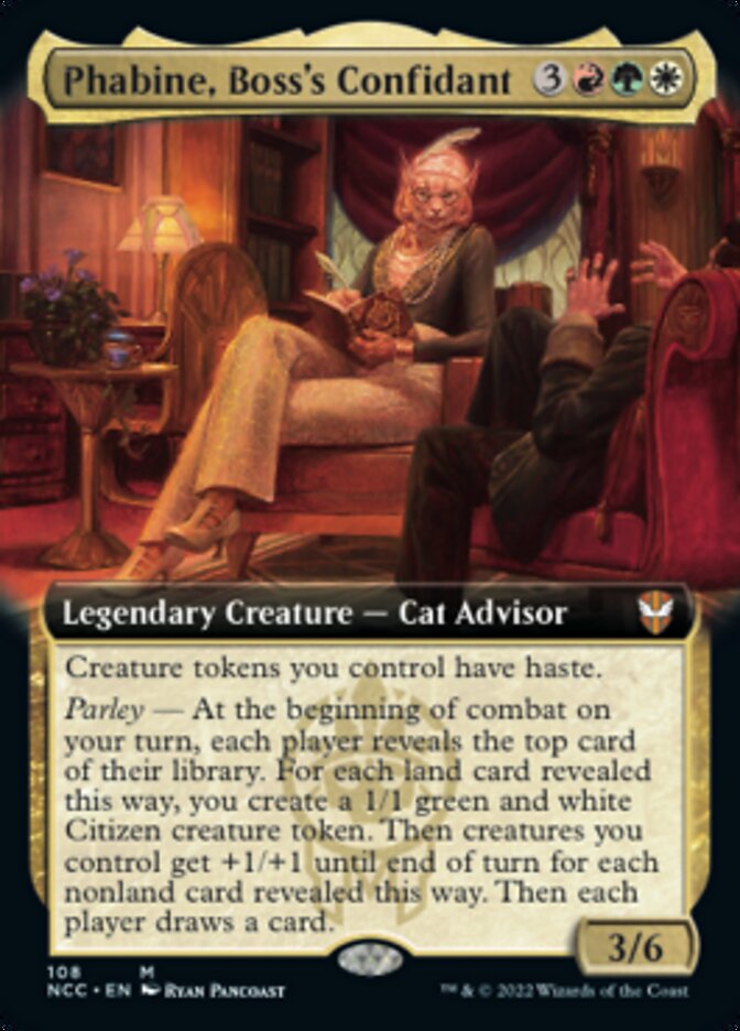 Phabine, Boss's Confidant (Extended Art) [Streets of New Capenna Commander] - Magic: The Gathering - Card Brawlers | Quebec | Canada |