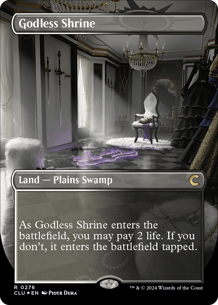 Godless Shrine (Borderless) [Ravnica: Clue Edition] - Magic: The Gathering - Card Brawlers | Quebec | Canada |