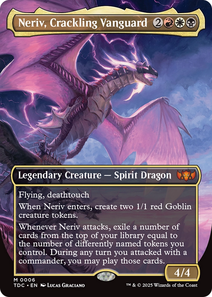 Neriv, Crackling Vanguard (Borderless) [Tarkir: Dragonstorm Commander] - Magic: The Gathering - Card Brawlers | Quebec | Canada |