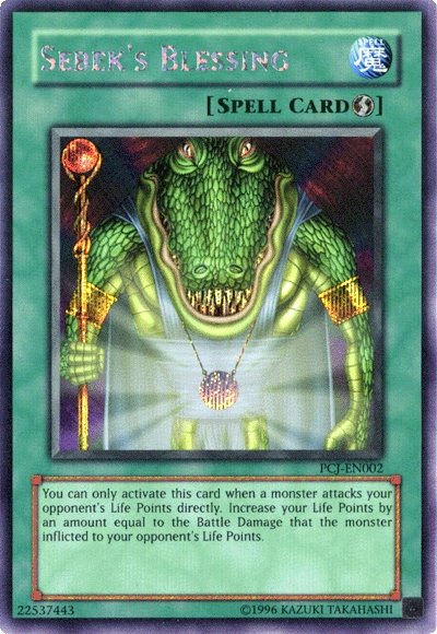 Sebek's Blessing [PCJ-EN002] Prismatic Secret Rare - Yu-Gi-Oh! - Card Brawlers | Quebec | Canada |