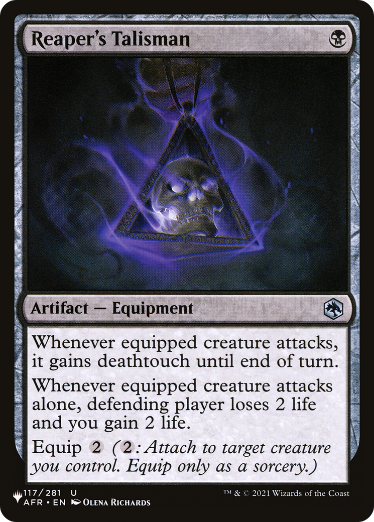 Reaper's Talisman [The List] - Magic: The Gathering - Card Brawlers | Quebec | Canada |