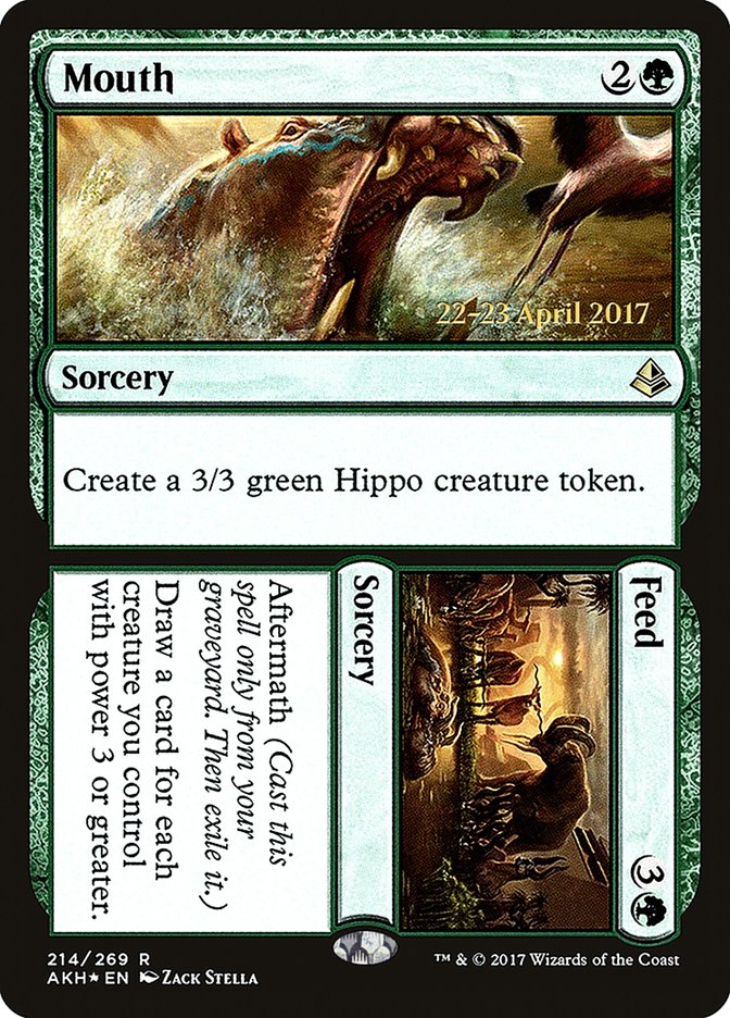 Mouth // Feed [Amonkhet Prerelease Promos] - Magic: The Gathering - Card Brawlers | Quebec | Canada |