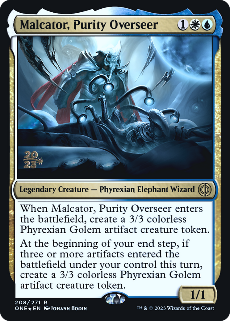 Malcator, Purity Overseer [Phyrexia: All Will Be One Prerelease Promos] - Magic: The Gathering - Card Brawlers | Quebec | Canada |