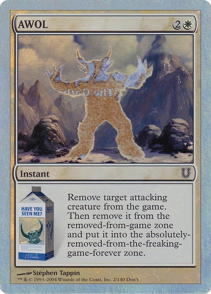 AWOL (Alternate Foil) [Unhinged] - Magic: The Gathering - Card Brawlers | Quebec | Canada |