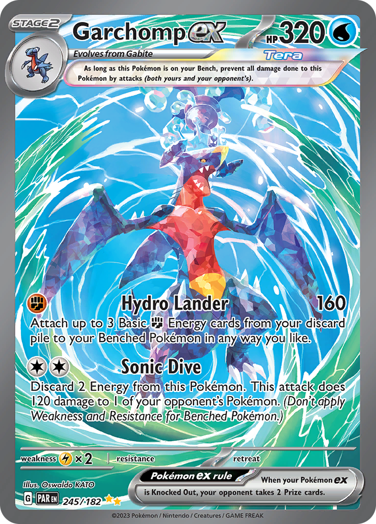 Garchomp ex (245/182) [Scarlet & Violet: Paradox Rift] - Pokémon - Card Brawlers | Quebec | Canada |