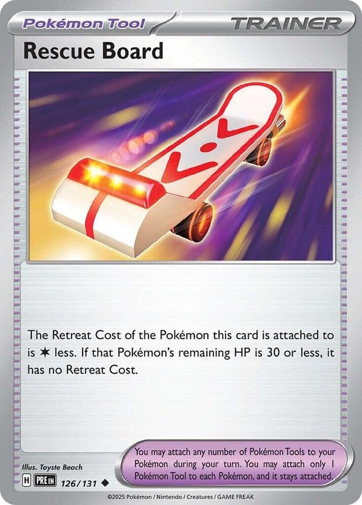 Rescue Board (126/131) [Scarlet & Violet: Prismatic Evolutions] - Pokémon - Card Brawlers | Quebec | Canada |