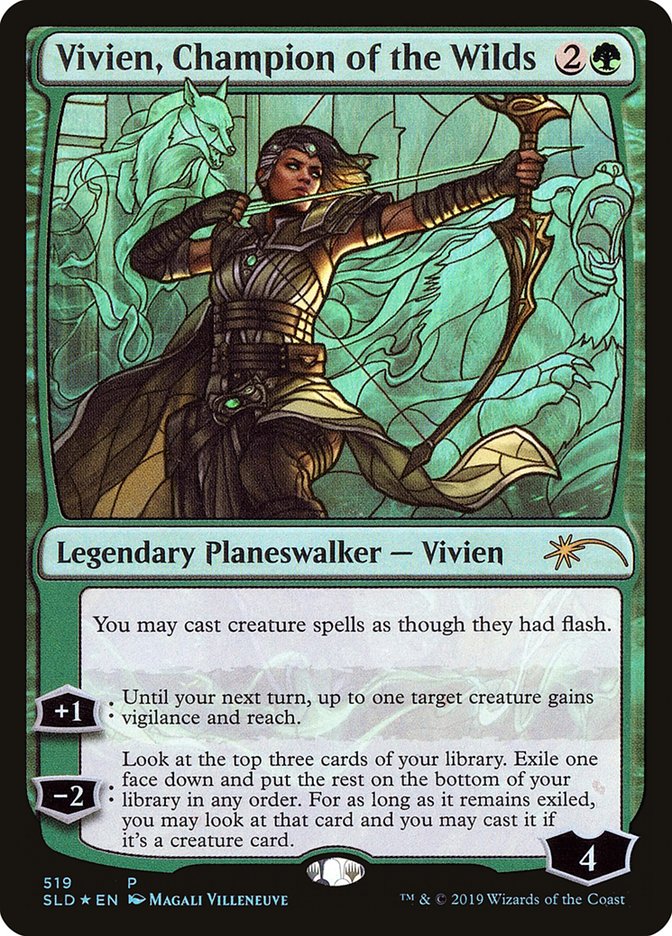 Vivien, Champion of the Wilds (Stained Glass) [Secret Lair Drop Promos] - Magic: The Gathering - Card Brawlers | Quebec | Canada |