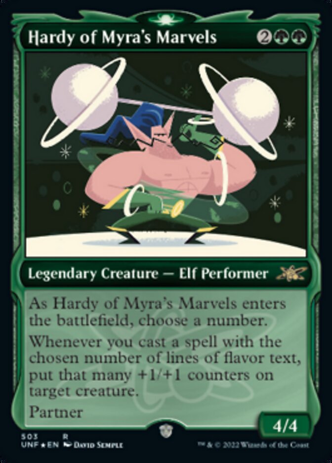 Hardy of Myra's Marvels (Showcase) (Galaxy Foil) [Unfinity] - Magic: The Gathering - Card Brawlers | Quebec | Canada |