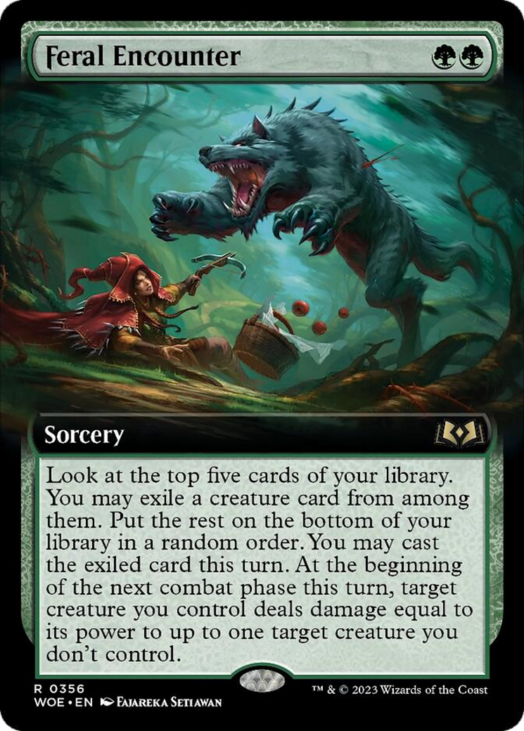 Feral Encounter (Extended Art) [Wilds of Eldraine] - Magic: The Gathering - Card Brawlers | Quebec | Canada |
