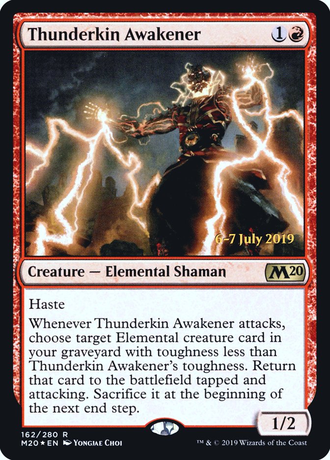 Thunderkin Awakener [Core Set 2020 Prerelease Promos] - Magic: The Gathering - Card Brawlers | Quebec | Canada |