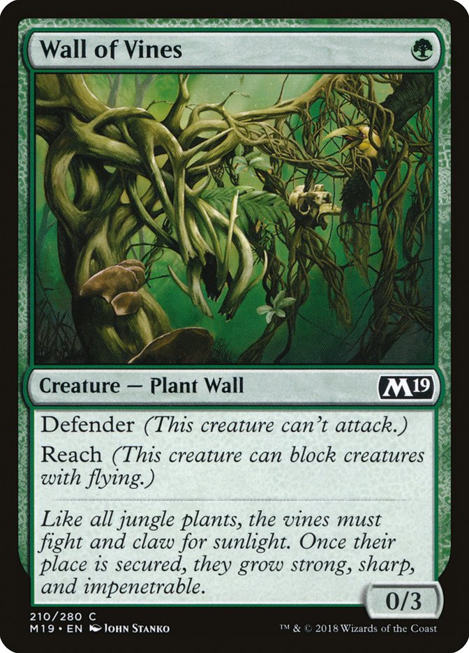 Wall of Vines [Core Set 2019] - Magic: The Gathering - Card Brawlers | Quebec | Canada |