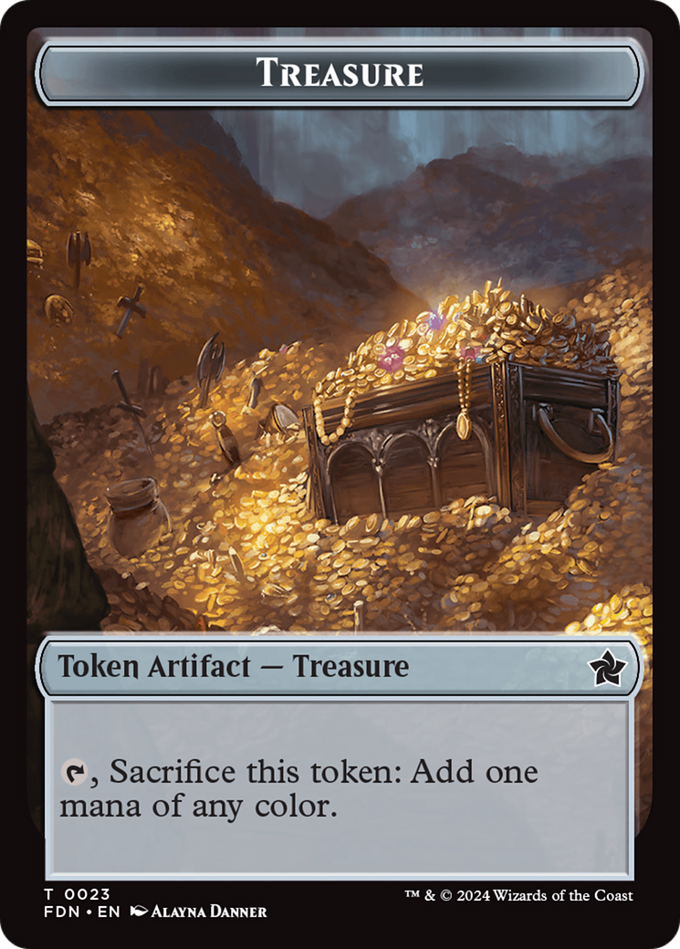 Food // Treasure Double-Sided Token [Foundations Tokens] - Magic: The Gathering - Card Brawlers | Quebec | Canada |