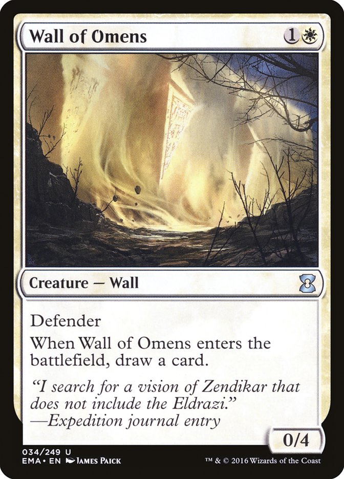 Wall of Omens [Eternal Masters] - Magic: The Gathering - Card Brawlers | Quebec | Canada |