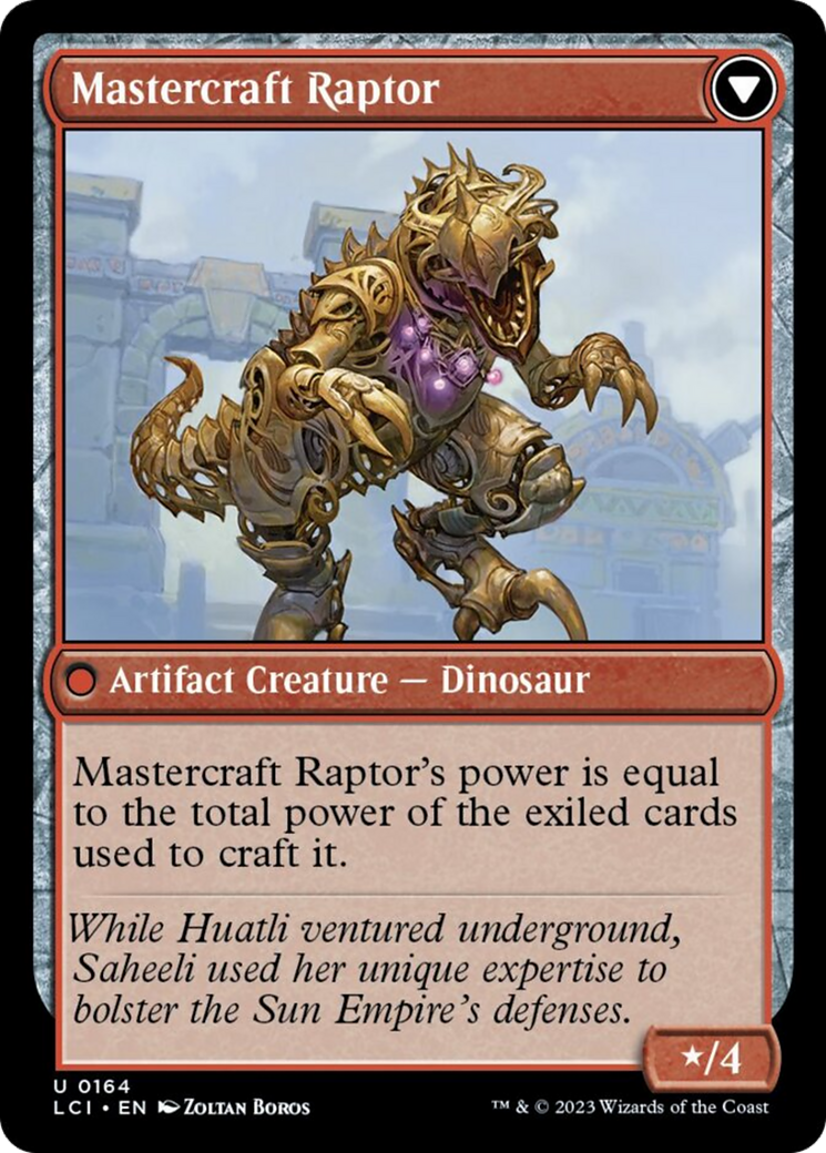 Saheeli's Lattice // Mastercraft Raptor [The Lost Caverns of Ixalan] - Magic: The Gathering - Card Brawlers | Quebec | Canada |