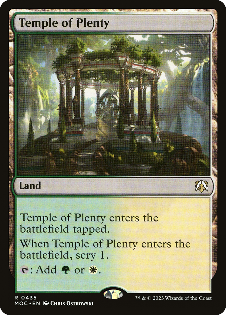 Temple of Plenty [March of the Machine Commander] - Magic: The Gathering - Card Brawlers | Quebec | Canada |