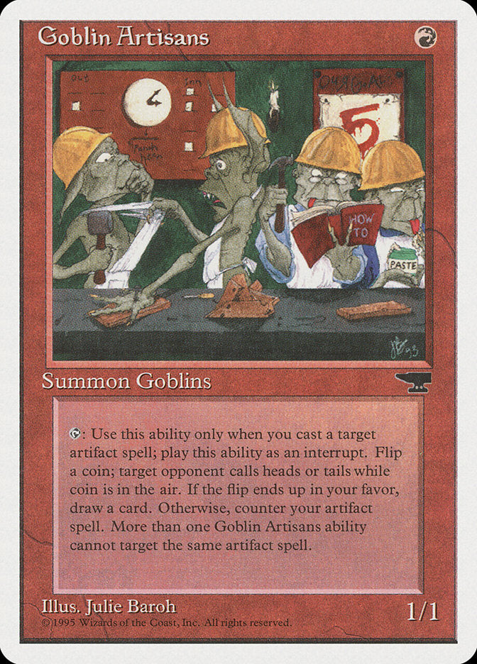 Goblin Artisans [Chronicles] - Magic: The Gathering - Card Brawlers | Quebec | Canada |