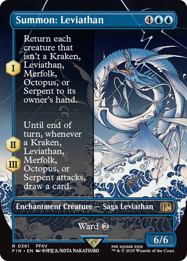 Summon: Leviathan (Borderless) [FINAL FANTASY] - Magic: The Gathering - Card Brawlers | Quebec | Canada |